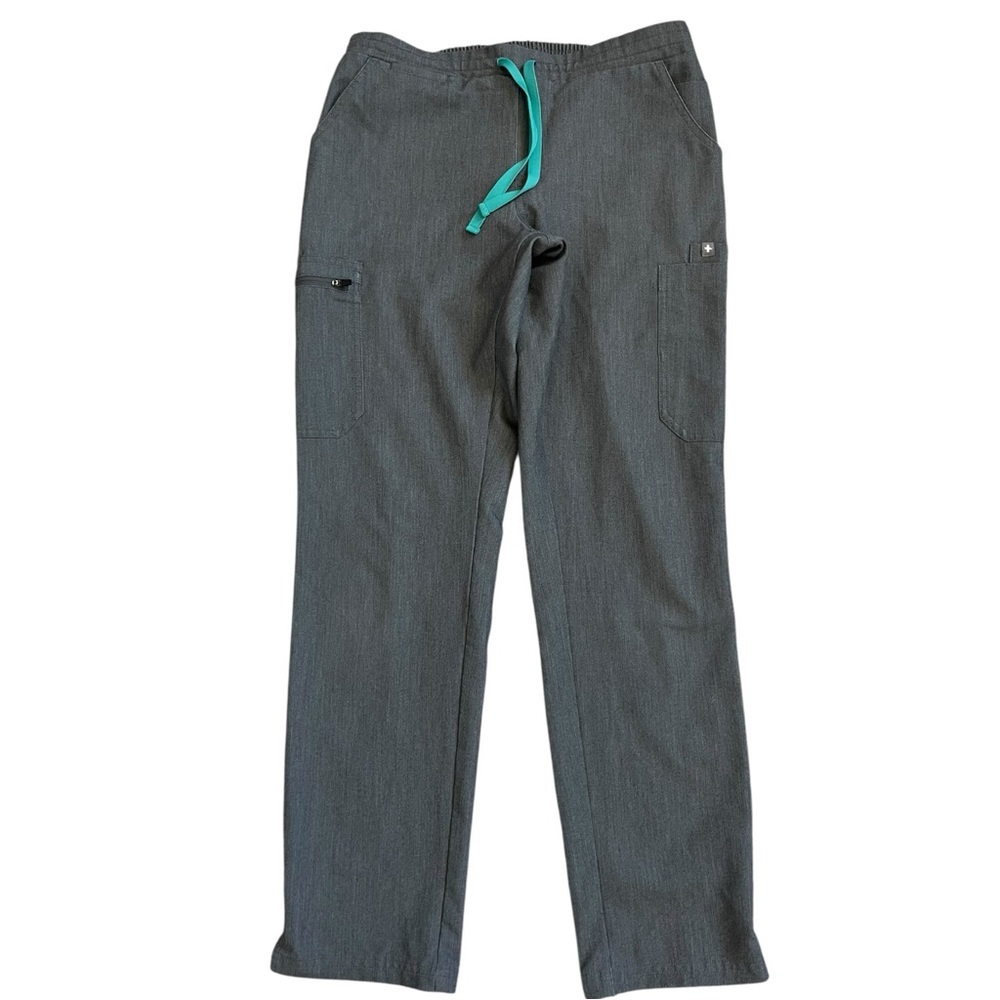 FIGS Womens Scrub Pants Gray Size S Technical Collection FIONx Medical Nurse